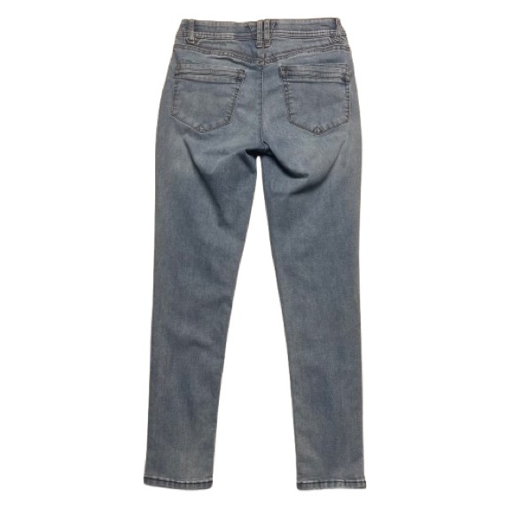 Democracy "Ab" Technology Light Wash Distressed Skinny Jeans - Picture 4 of 11